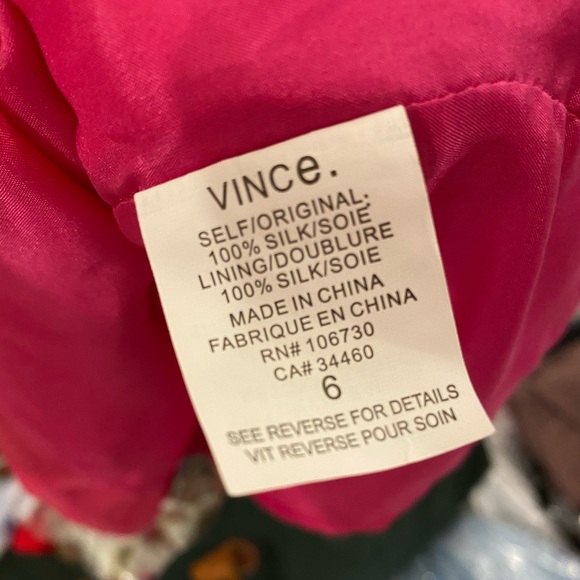 EUC Vince 100% Silk Pink Sleeveless Dress 6 - Picture 6 of 10